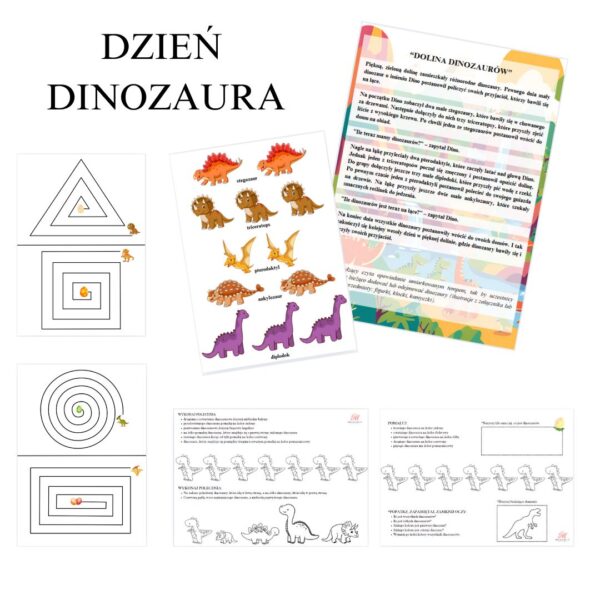 Dzień Dinozaura – karty pracy