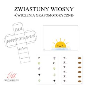 Zwiastuny wiosny – ćwiczenia grafomotoryczne