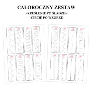 Ćwiczenia grafomotoryczne – całoroczny zestaw