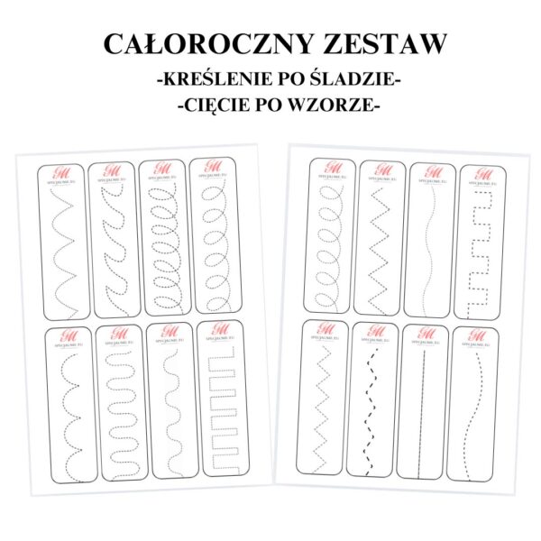 Ćwiczenia grafomotoryczne – całoroczny zestaw