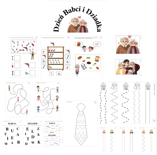 Dzień Babci i Dziadka - karty pracy